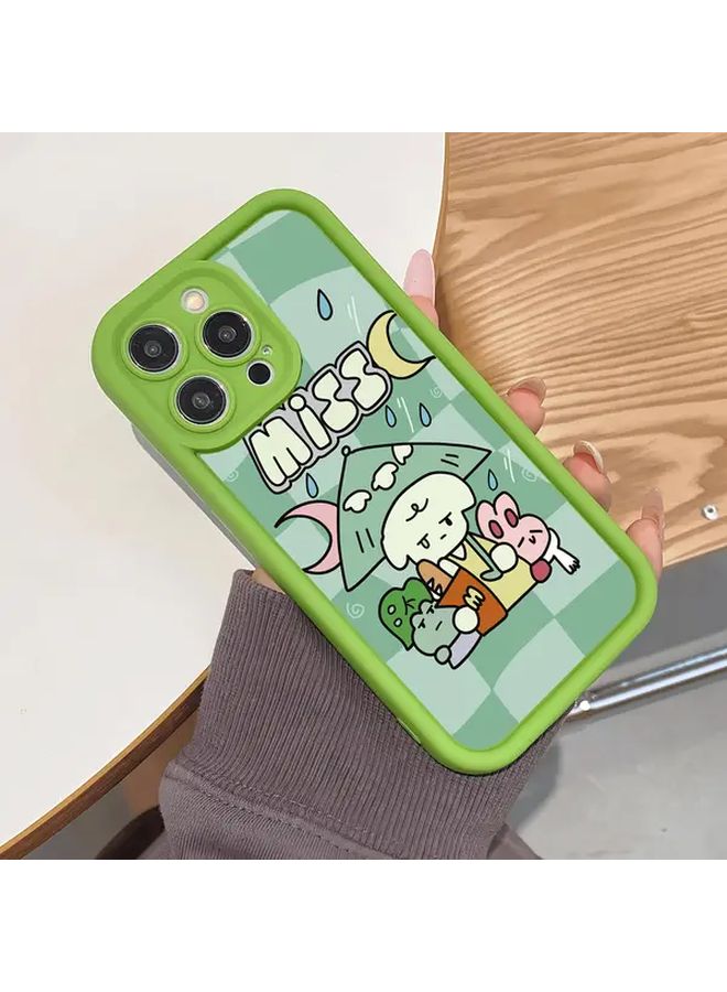 Green Premium Corundum Case For IPhone 16 Pro Drop Protection - Image 2